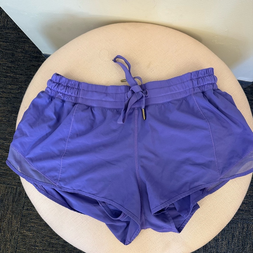 Lululemon workout shorts size 10 purple 2.5 inch